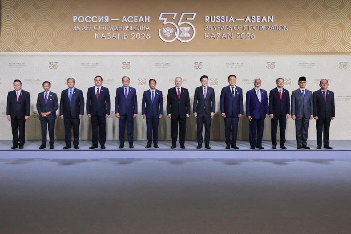 Rencontre entre les membres de l'ASEAN et la Russie, à Kazan. Source : ASEAN - 18 juin 2026