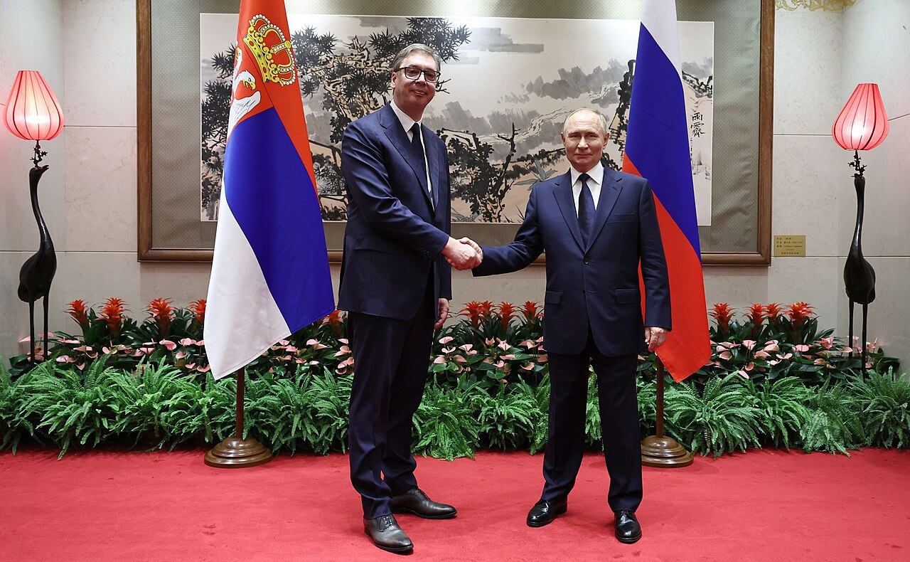 Aleksandar Vucic et Vladimir Putin en 2025 source : kremlin.ru